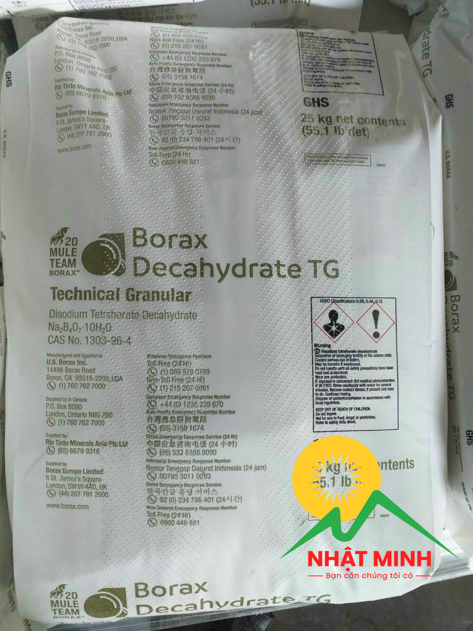 Borax Pentahydrate – NA2B4O7.5H2O